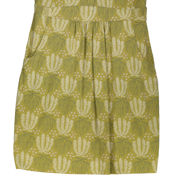 Boden Sheath Dress Womens Size 10 Regular Green Floral Stars Cotton Blend Pocket - Picture 5 of 10